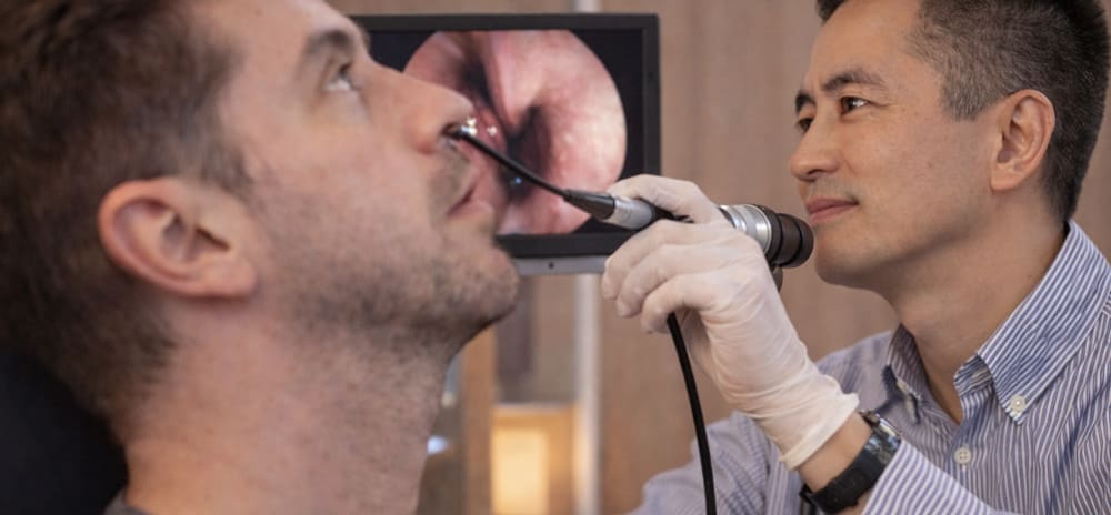 Exame Nasofibroscopia São Paulo, realizado pelo otorrino Fausto Nakandakari